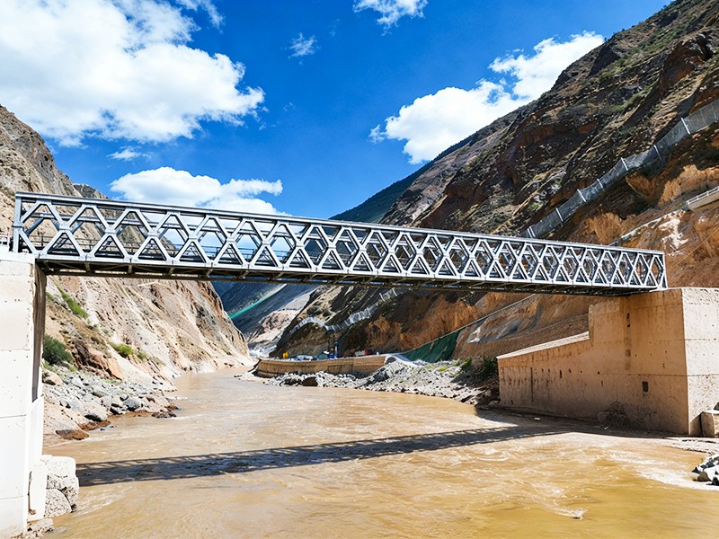 پل خرپایی گالوانیزه با دهانه بزرگ